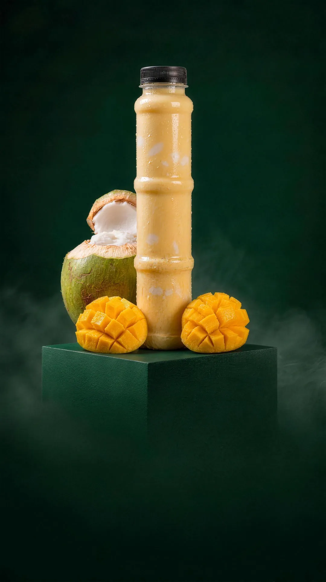 Mango fusion bottle with tender coconut and mango